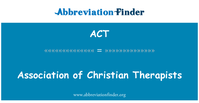 ACT: Vereinigung von Christian Therapeuten