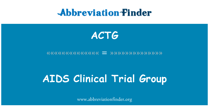 ACTG: 愛滋病臨床試驗組