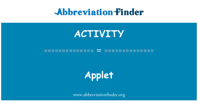 %26%23197%3B: Applet tal