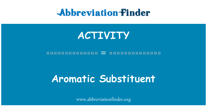 %26%23197%3B: Aromatiques Substituent
