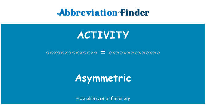 %26%23197%3B: Asymmetrisk