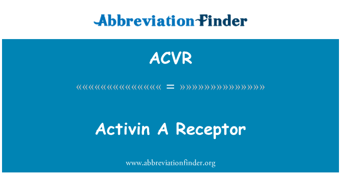 ACVR: Activin А рецептор