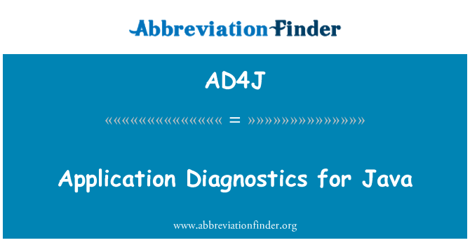 AD4J: Java アプリケーションの診断