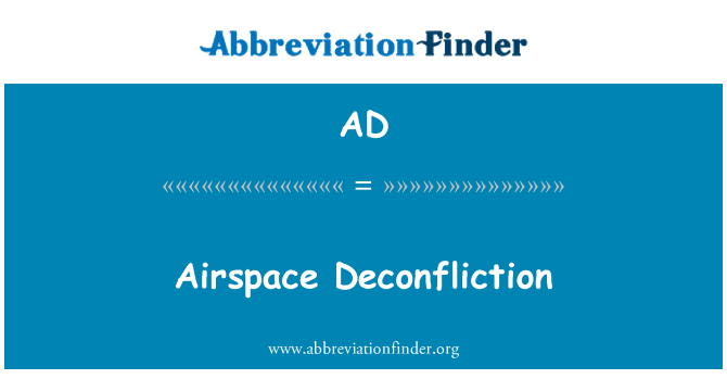 AD: Espacio aéreo Deconfliction