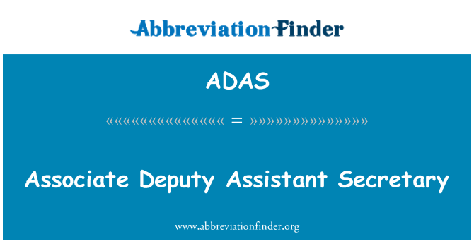 ADAS: เชื่อมโยงรองและผู้ช่วยเลขานุการ