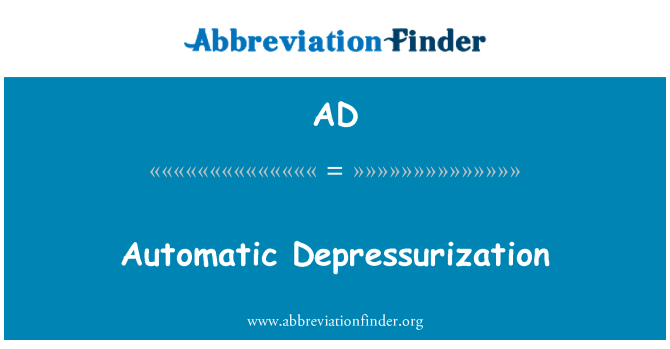 AD: Depressurization awtomatig