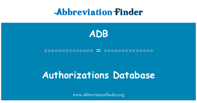 ADB: Povolení databáze