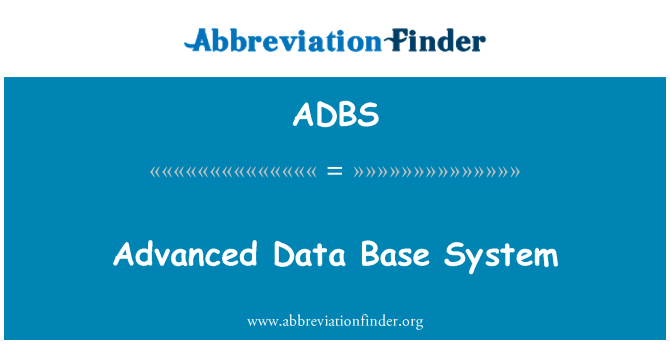 ADBS: מערכת בסיס נתונים מתקדם