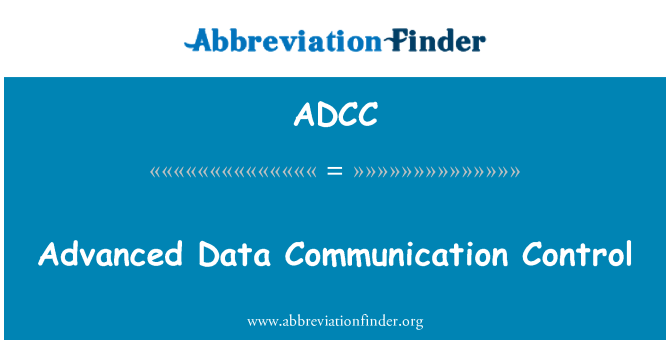 ADCC: Kawalan komunikasi Data lanjutan