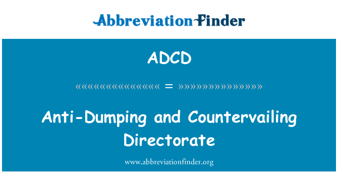 ADCD: היצף, Countervailing דיירקטור