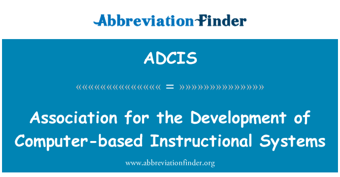 ADCIS: Associació per al desenvolupament dels sistemes educatius basats en ordinadors