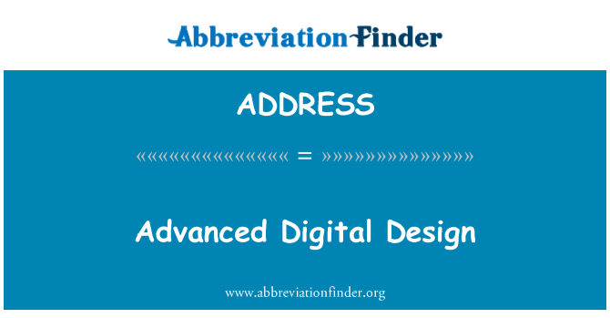 ADDRESS: Lanjutan desain Digital