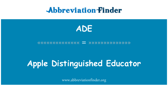 ADE: Apple čestné pedagoga