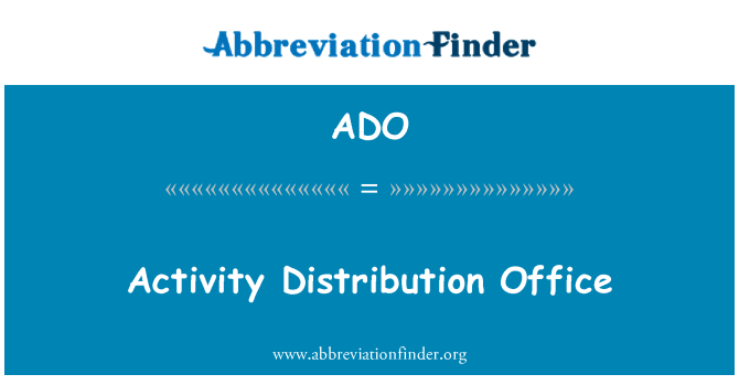 ADO: Službo dejavnosti distribucije