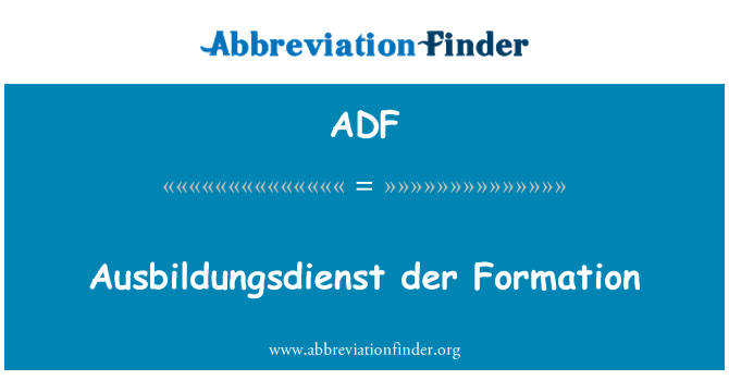 ADF: ผู้แต่ง Ausbildungsdienst der