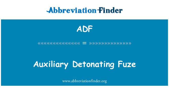 ADF: 補助爆発起爆装置