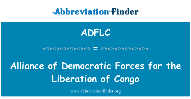ADFLC: Savez demokratskih snaga za oslobođenje Kongo