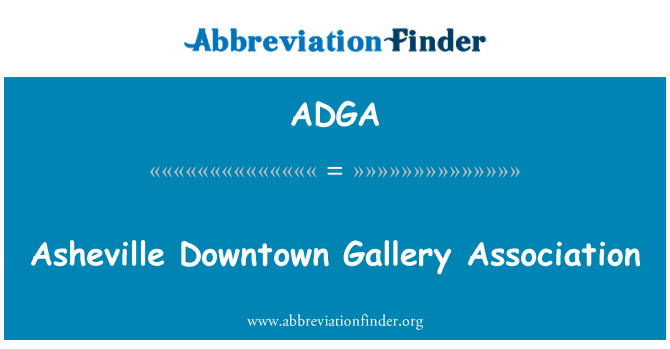 ADGA: Asociaţie Galerie de centrul orasului Asheville