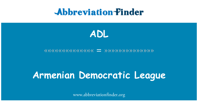 ADL: Lliga Democràtica armeni