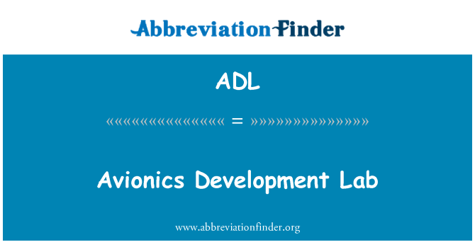 ADL: Avioonika Development Lab