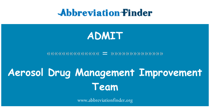 ADMIT: Aerosol Drug Management Improvement Team