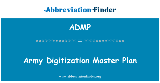 ADMP: 陸軍數位化主計畫