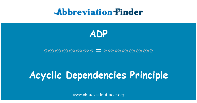 ADP: עיקרון יחסי תלות acyclic