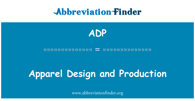 ADP: Kleding Design en productie
