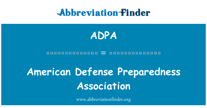ADPA: Asosyasyon Aux defans Ameriken