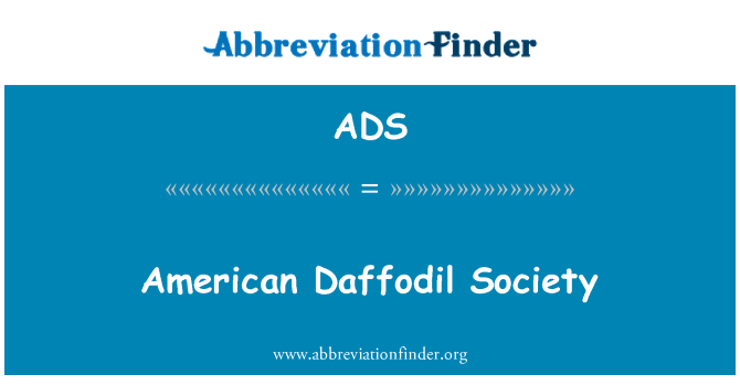 ADS: American Daffodil Society