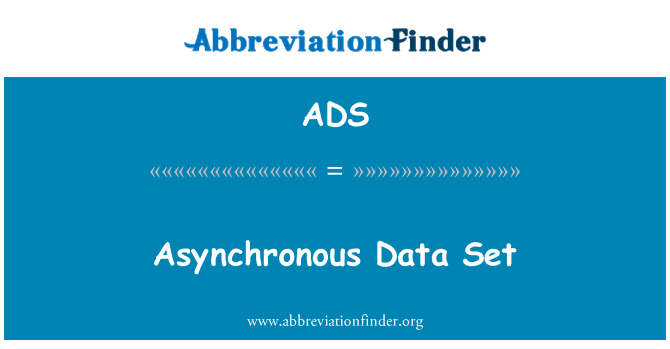 ADS: Asynkron datasæt