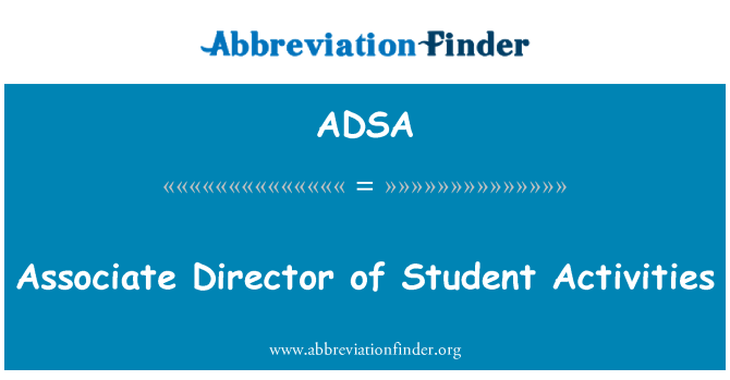 ADSA: เชื่อมโยงผู้อำนวยการฝ่ายกิจกรรมนักเรียน