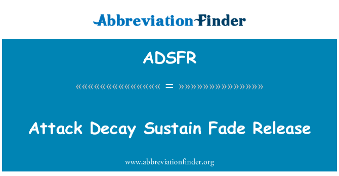 ADSFR: Napad upadanja vzdrževati Fade javnost