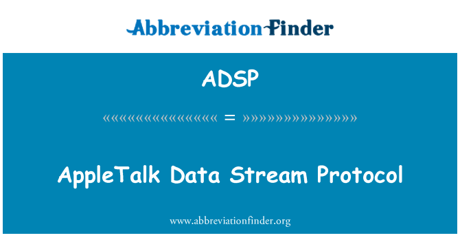 ADSP: AppleTalk adatfolyam-protokoll