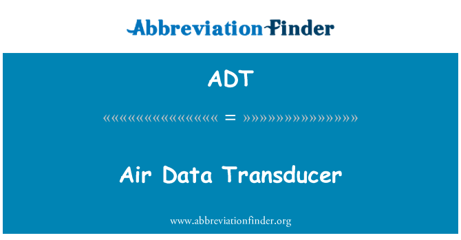 ADT: Transductor de datos de aire