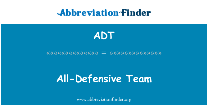 ADT: All-Defensive Team