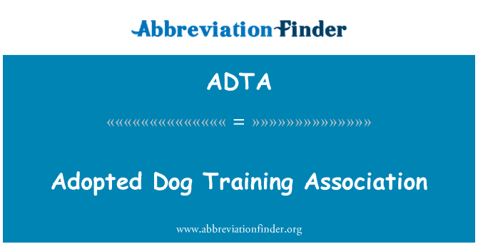 ADTA: Adoptaron perro formación Asociación