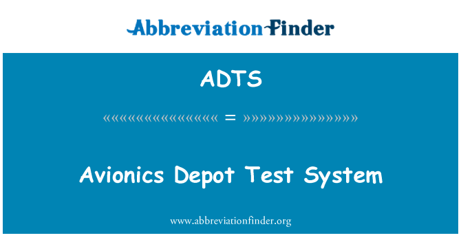 ADTS: System prawf depo afioneg