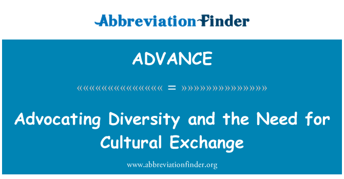 ADVANCE: Defender a diversidade e a necessidade de Intercâmbio Cultural