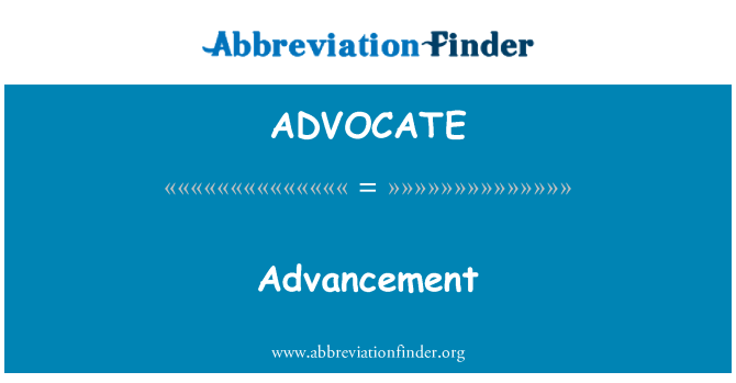 ADVOCATE: Befordran