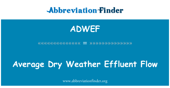 ADWEF: Seca mitjana efluent flux