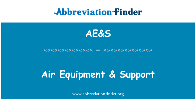 AE&S: Equipos de aire y apoyo