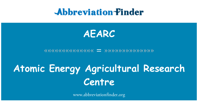 AEARC: Atomic Energy jordbruksforskning centrum