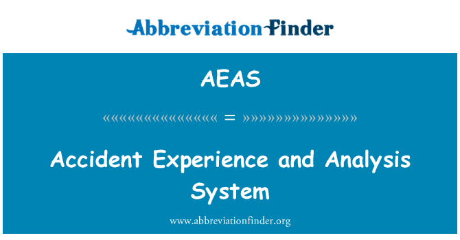 AEAS: Aksidan eksperyans ak sistèm analiz