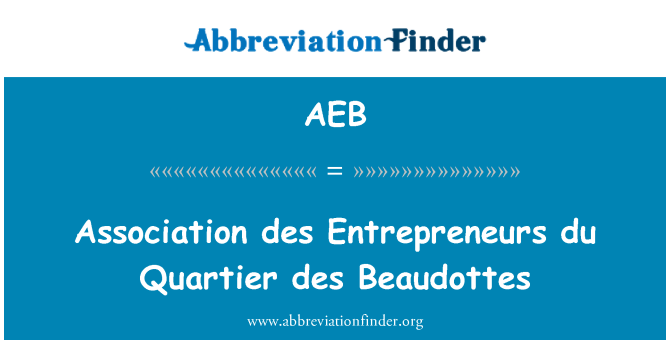 AEB: Association des podnikatelé du Quartier des Beaudottes