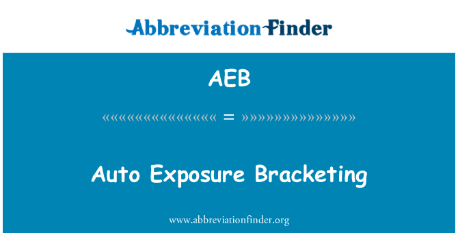 AEB: Automatické expoziční Bracketing