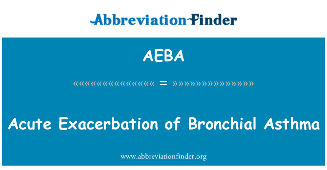 AEBA: Assenzi akuta tal-Bronchial Asthma