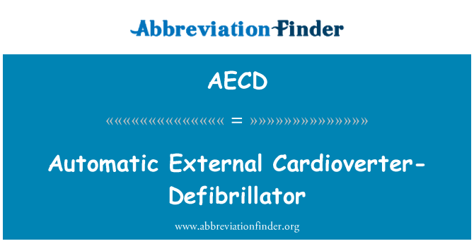 AECD: Automaatse välise kardioverter-defibrillaatori