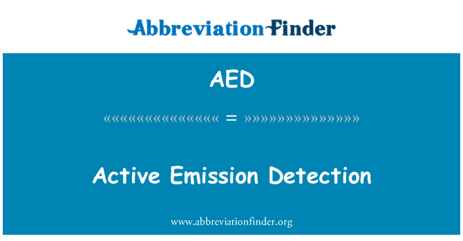 AED: Aktiva Emission Detection
