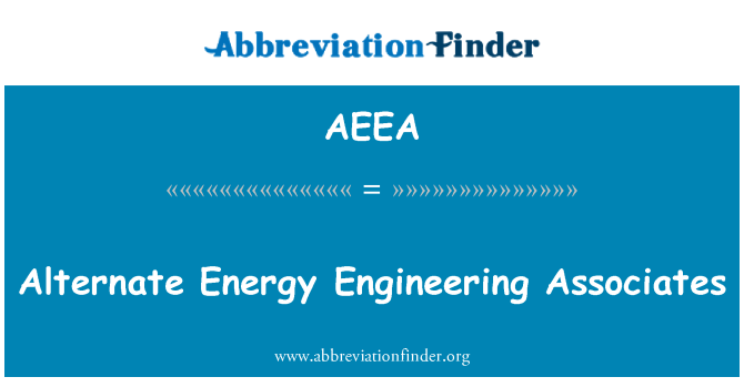 AEEA: Alternativní energie Engineering Associates